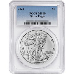 2024 Silver Eagle PCGS MS69 Blue Label