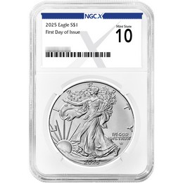 2025 Silver Eagle NGCX MS10 FDI NGCX Label