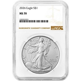 2026 Silver Eagle NGC MS70 Brown Label