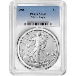 2026 Silver Eagle PCGS MS69 Blue Label