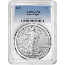 2026 Silver Eagle PCGS MS70 Blue Label