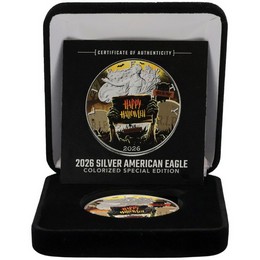 2026 Silver Eagle Colorized Haunted Halloween Edition