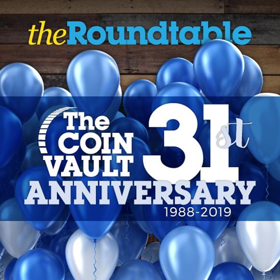 The Coin Vault's 31st Anniversary Month Begins!
