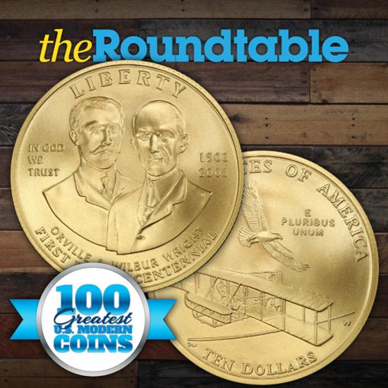 100 Greatest U.S. Modern Coins Series: 2003-W First Flight Centennial $10 Commemorative