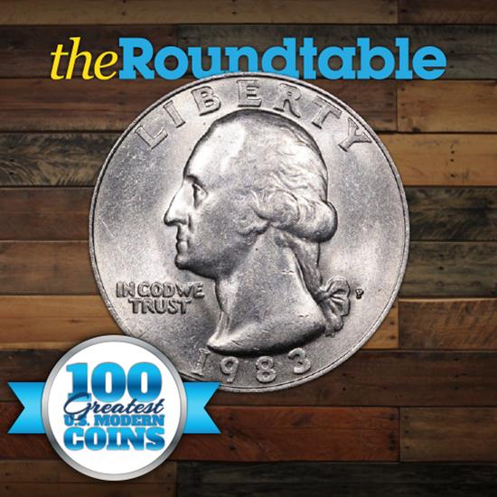 100 Greatest U.S. Modern Coins Series: 1983-P Washington Quarter