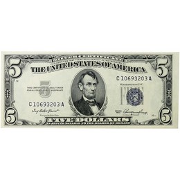1953 $5 Silver Certificate (Blue Seal) CU