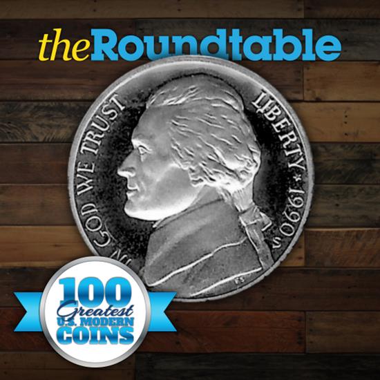 100 Greatest U.S. Modern Coins Series: 1990-S, Doubled Die Obverse, Jefferson Nickel, Proof