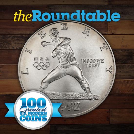 100 Greatest U.S. Modern Coins Series: 1992-D XXV Olympiad (Baseball) Dollar Commemorative