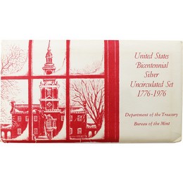 1976 3 Piece Silver Mint Set (Special Holiday Packaging)