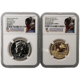 ASF Label 2019 P Native American Enhanced $1 Coin /& Currency Set NGC SP69 ER