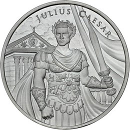 Julius Caesar Legendary Warriors Series 1oz .999 Silver Medallion Julius Caesar Legendary Warriors Series 1oz .999 Silver Medallion