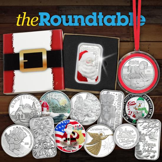 Christmas Silver Bullion Available at The Coin Vault