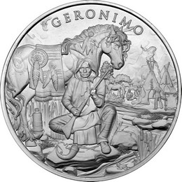 Geronimo Legendary Warriors Series 1oz .999 Silver Medallion Geronimo Legendary Warriors Series 1oz .999 Silver Medallion