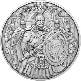 Leonidas Legendary Warriors Series 1oz .999 Silver Medallion Leonidas Legendary Warriors Series 1oz .999 Silver Medallion