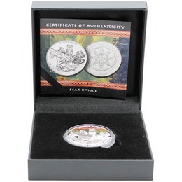 2025 $1 Proof Oglala Lakota Sioux Nation Native American Series 1oz Silver The Bear Dance OGP