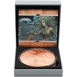 2025 $1 Mesa Grande Sovereign Nation 5oz Copper Goddess Sedna Prooflike Coin OGP