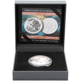2026 $1 Proof Oglala Lakota Sioux Nation Native American Series 1oz Silver The Legend of the Water Panther  OGP