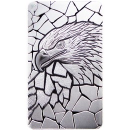 2026 $2 Fiji 1oz Silver Mosaic Eagle Prooflike Ingot Coin