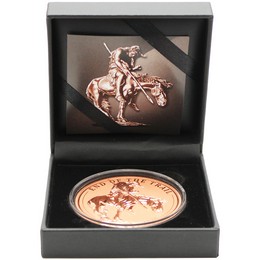 2026 $1 Liberia 5oz Copper High Relief End of the Trail Coin OGP