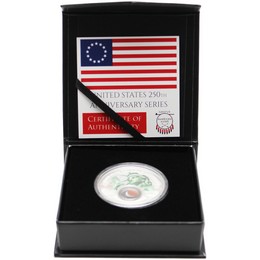 2026 $1 Proof Revolution Series America's 250th Anniversary Celebration 1oz Colorized Silver 'The Liberty' Coin