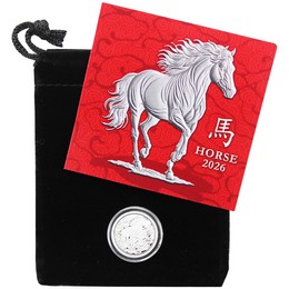 2026 100 Francs Cameroon 1/10oz Silver Lunar Horse BU Coin