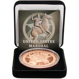 2026 $1 Liberia 5oz Copper High Relief United States Marshal Coin OGP