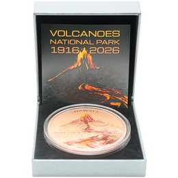 2026 100 Francs Cameroon 5oz Colorized Copper Hawaii Volcanoes National Park OGP