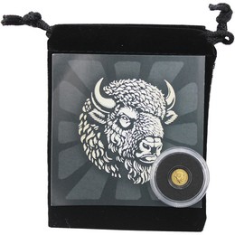 2026 50¢ NIUE 1/500oz Gold Bison Prooflike Coin in Velvet Pouch