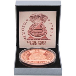 2026 $1 Liberia 5oz Copper Fugio Prooflike Coin OGP