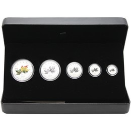 2027 Canada Silver Maple Leaf Fractional Set OGP 5pc Autumn Leaves