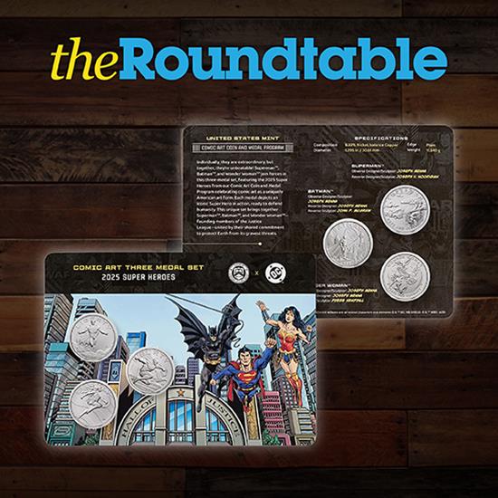 U.S. Mint Finally Releasing 2025 DC Comic Art Three Medal Set Today U.S. Mint Finally Releasing 2025 DC Comic Art Three Medal Set Today