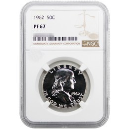 1962 Proof Franklin Half Dollar NGC PF-67