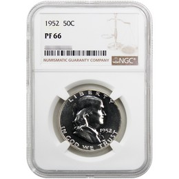 1952 Proof Franklin Half Dollar NGC PF-66