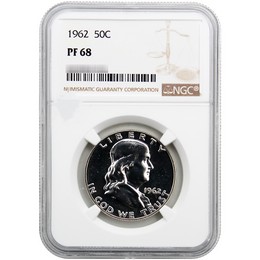 1962 Proof Franklin Half Dollar NGC PF-68