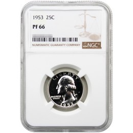 1953 Proof Washington Quarter NGC PF66