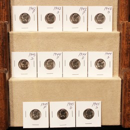 1942-1945 War Nickel Set BU (11-Coins) 1942-1945 War Nickel Set BU (11-Coins)