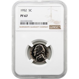 1952 Proof Jefferson Nickel NGC PF67 1952 Proof Jefferson Nickel NGC PF67