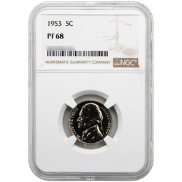 1953 Proof Jefferson Nickel NGC PF68 1953 Proof Jefferson Nickel NGC PF68