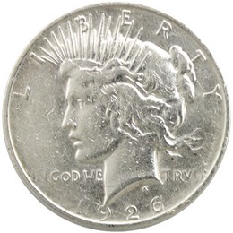 1926 D Peace Dollar in Very Fine - Extra Fine Condition