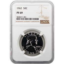 1962 Proof Franklin Half Dollar NGC PF69