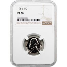 1952 Proof Jefferson Nickel NGC PF68 1952 Proof Jefferson Nickel NGC PF68