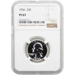 1956 Proof Washington Quarter NGC PF67