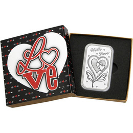 With Love 1oz .999 Silver Bar in Gift Box With Love 1oz .999 Silver Bar in Gift Box