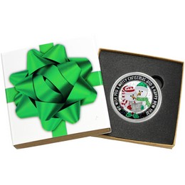 2025 Caroling Snowmen 1oz .999 Silver Medallion Enameled in Gift Box 2025 Caroling Snowmen 1oz .999 Silver Medallion Enameled in Gift Box