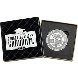2026 Congratulations Graduate 1oz .999 Silver Medallion in Gift Box