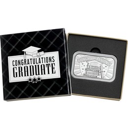 2026 Congratulations Graduate 1oz .999 Silver Bar in Gift Box