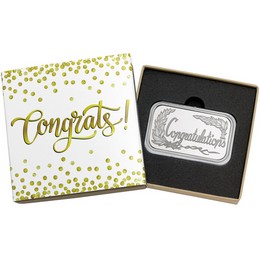 2026 Congratulations 1oz .999 Silver Bar in Gift Box