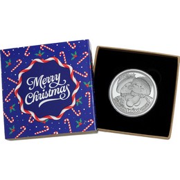 2026 I Love You Snow Much! Snowman 1oz .999 Silver Medallion in Gift Box
