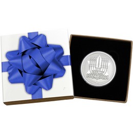 2026 Happy Hanukkah 1oz .999 Silver Medallion in Gift Box