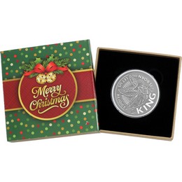 2026 Let Us Rejoice the King is Born 1oz .999 Silver Medallion in Gift Box